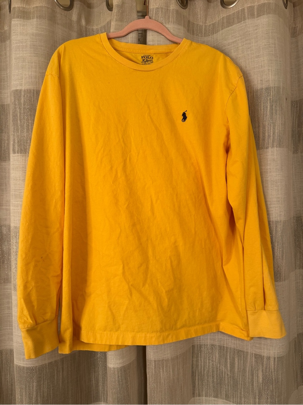 Polo by Ralph Lauren Bright Yellow Long-Sleeve Crew Tee